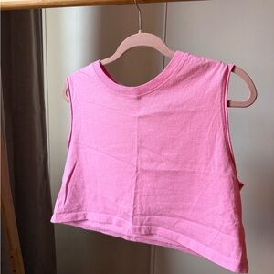 BDG Pink Sleeveless Crop Top